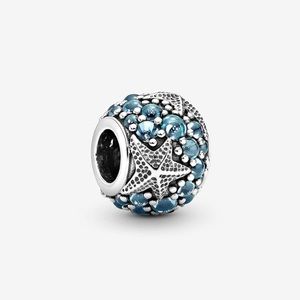 Authentic Pandora Bead- Pave Ocean and Starfish